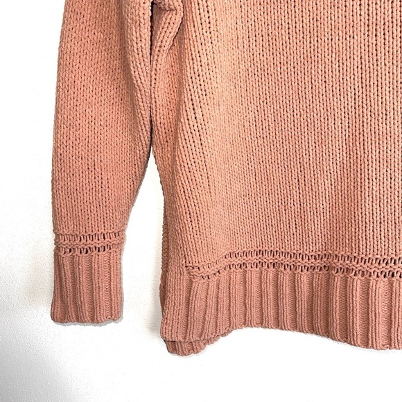 Aerie Camel Brown Chenille Knit Turtleneck Oversized Sweater Xsmall Women’s - Picture 5 of 12